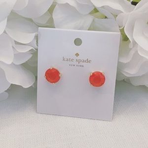 Kate Spade Coral Gumdrop Earrings
